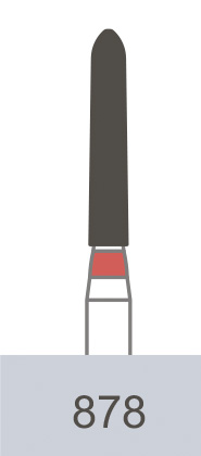 картинка Бор алмазный 878-013 F, CR-22F (5 шт.), Prima Dental Group 