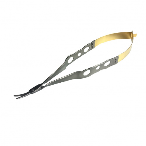 картинка 8851, 8852 Ножницы микрохирургические облегченные Castroviejo, 140 мм, Orange 