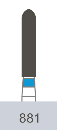 картинка Бор алмазный 881-016 M, SR-13M (5 шт.), Prima Dental Group 