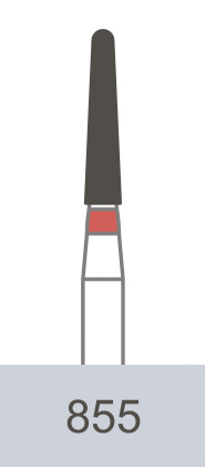 картинка Бор алмазный 855-012 F, CR-21F (5 шт.), Prima Dental Group 