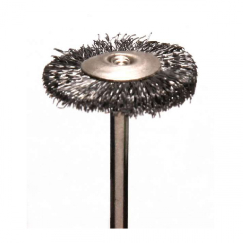 картинка Щётка MSHD68C на дискодержателе, металлическая, серебристая (d=18мм), Sheshan Songjiang Brush 