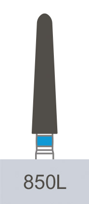 картинка Бор алмазный 850L-024 M, TR-19M (5 шт.), Prima Dental Group 