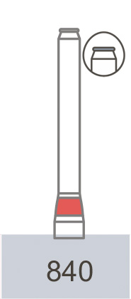 картинка Бор алмазный 840-012 F, EX-18F торцевой (5 шт.), Prima Dental Group 