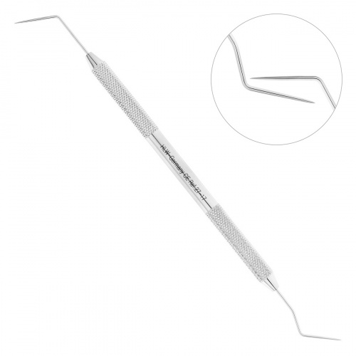 картинка 27-17 Зонд двусторонний комбинированный, форма 6/1, HLW Dental 