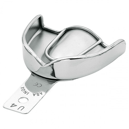 картинка Ложка слепочная без перфорации с увеличенным бортиком (1шт), Asa Dental 