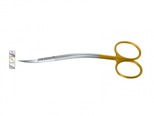 картинка 8029, 8030 Ножницы S-образные La-Grande зубчатые, Orange 