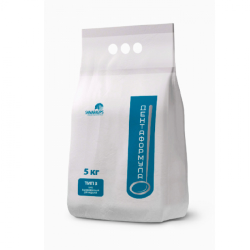 картинка Гипс III класса Дентаформула для разборных моделей (голубой), Самарский гипсовый комбинат 