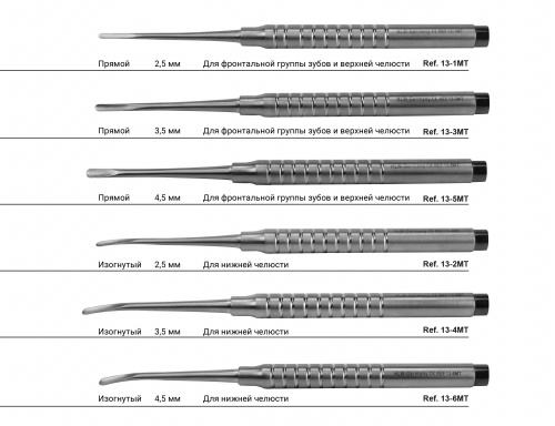 картинка Мини-элеваторы для атравматичного удаления, HLW Dental 