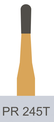 картинка Боры для разрезания коронок ТВС Predator Turbo PR-245T FG (10 шт.), Prima Dental Group 