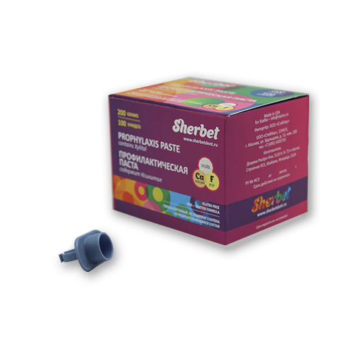 картинка Профилактическая паста Sherbet Prophylaxis Paste, Sherbet (100 унидоз) 
