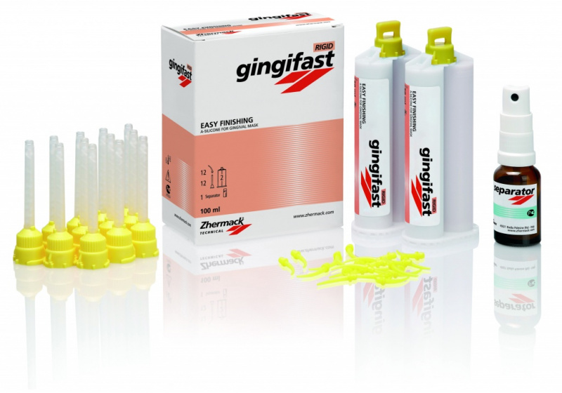 картинка Гингифаст Ригид- Gingifast Rigid, Zhermack ( 2 х 50мл) 