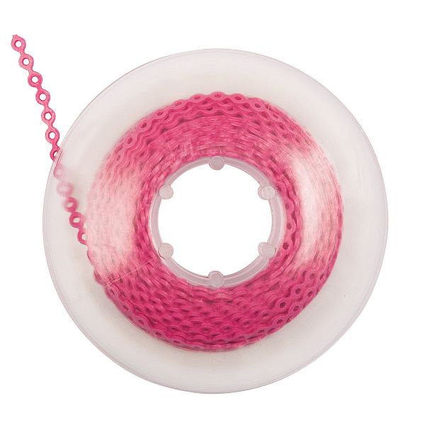 картинка Цепочка Elastolink эластичная, фуксия, в катушке 4,5 м, Lancer 