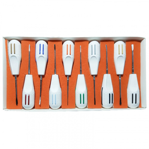 картинка 2931 Набор люксаторов с пластиковыми ручками, 10 шт., Orange 