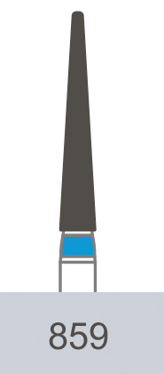 картинка Бор алмазный 859-016, TC-11, игловидный (5 шт.), Prima Dental Group 