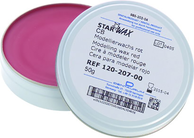 картинка Моделировочный воск StarWax CB, красный, 120-207-00 (50г), Dentaurum 