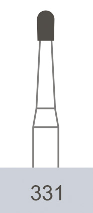 картинка Бор ТВС оперативный 331 FG, грушевидный (10 шт.), Prima Dental Group 