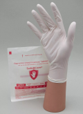 картинка Перчатки стерильные Safe&Care хирургические неопудренные (1 пара) 