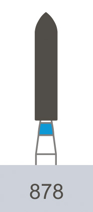 картинка Бор алмазный 878-016 (5 шт.), Prima Dental Group 