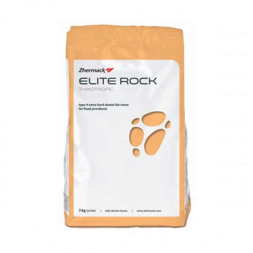 картинка Гипс 4-го класса Элит Рок Фаст - Elite Rock Fast, сверхтвердый (3кг), Zhermack 
