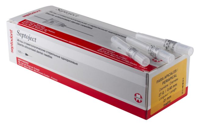 картинка Иглы карпульные Септоджект - Septoject (100 шт.), Septodont 