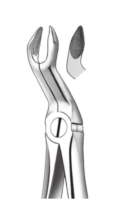 картинка 2954/66 Щипцы для удаления зубов байонет верхние моляры третьи, Orange 