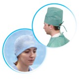 картинка Колпак на завязках одноразовый (25 шт.) 