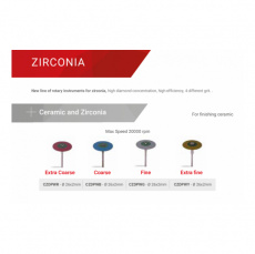 картинка Полир на держателе "Zirconia", Reddish Stone 