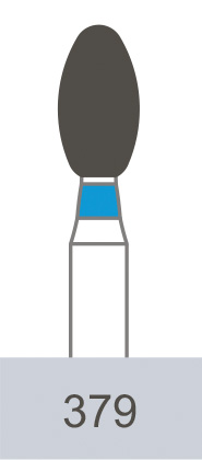 картинка Бор алмазный 379-023, пламевидный (5 шт.), Prima Dental Group 