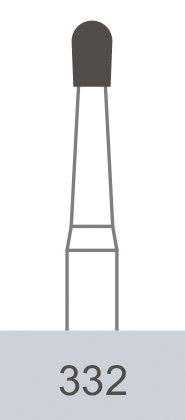картинка Бор ТВС оперативный 332 FG, грушевидный (10 шт.), Prima Dental Group 