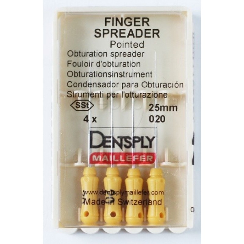 картинка Фингер спредер - Finger Spreader уплотнитель гуттаперчи (4 шт.), Dentsply Sirona 
