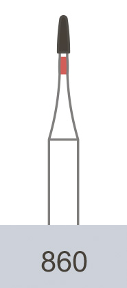 картинка Бор алмазный MR 860-006 F, CD-54F (5 шт.), Prima Dental Group 