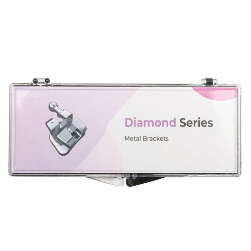 картинка Набор брекетов Diamond металлический .022 ROTH с крючком, ORJ (20шт) 
