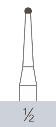 картинка Бор ТВС оперативный 1/2 RA, шаровидный (10 шт.), Prima Dental Group 