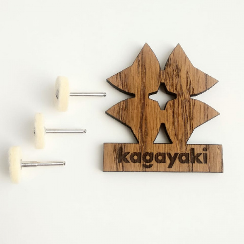 картинка 6011 Круги войлочные Kagayaki Disuku, Kagayaki (25шт + 2 держателя) 