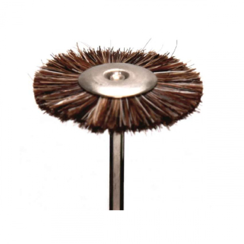 картинка Щётка MSHM10G на дискодержателе, коричневая, средней жесткости, (d=25мм), Sheshan Songjiang Brush 