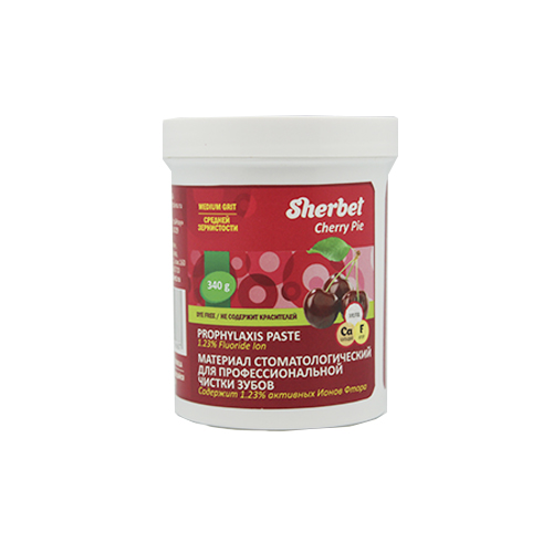 картинка Профилактическая паста Sherbet Prophylaxis Paste, средняя зернистость, Sherbet (340 г) 
