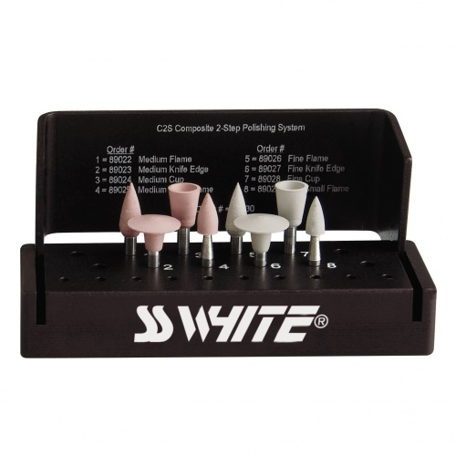 картинка Набор боров-полиров Kit "JAZZ C2S" RA (8 предметов), SS White 