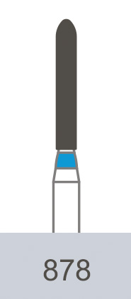 картинка Бор алмазный 878-012 (5 шт.), Prima Dental Group 