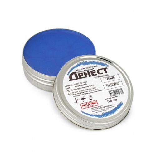 картинка Воск зуботехнический Денест, моделировочный, цервикальный, темно-синий, Д-ДМ120ХД800, ЭУР-МЕД (65 г) 