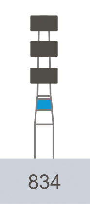 картинка Бор алмазный 834-021 M, маркер глубины (5 шт.), Prima Dental Group 