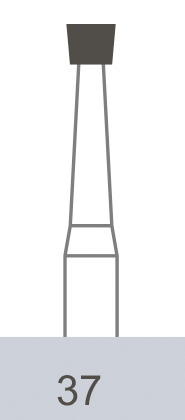 картинка Бор ТВС оперативный 37 FG, обратный конус (10 шт.), Prima Dental Group 