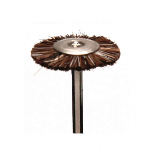 картинка Щётка MSHM68G на дискодержателе, коричневая, средней жесткости (d=18мм), Sheshan Songjiang Brush 