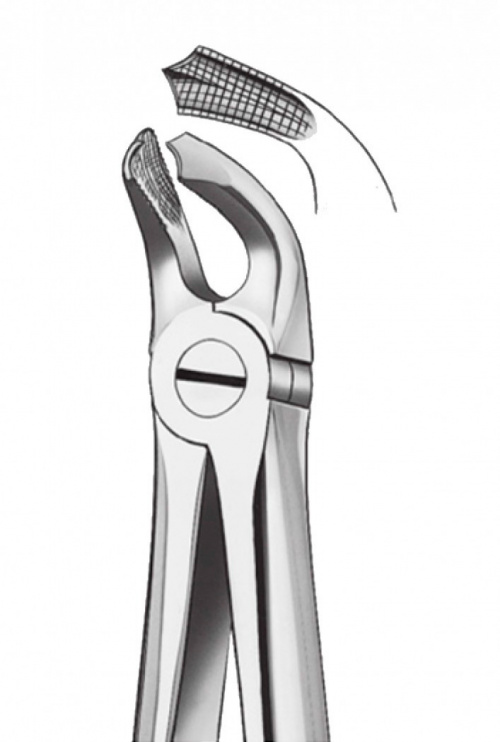 картинка Щипцы для удаления зубов нижние моляры, Orange 