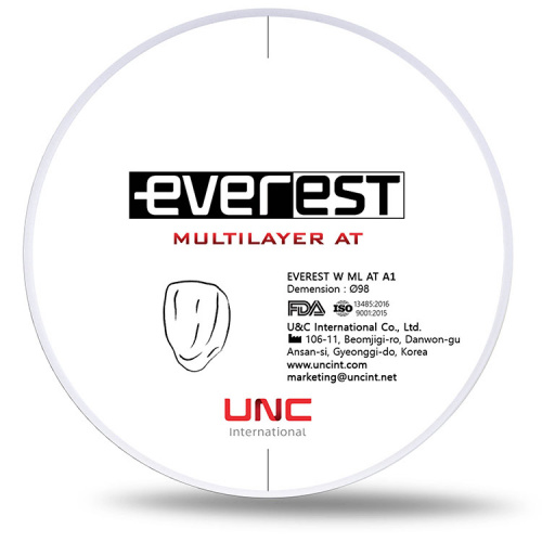 картинка Циркониевые диски Эверест Мультилайер АТ - Everest Multilayer AT (98х12мм), UNC Inc 