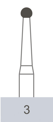 картинка Бор ТВС оперативный 3 HP, шаровидный (5 шт.), Prima Dental Group 