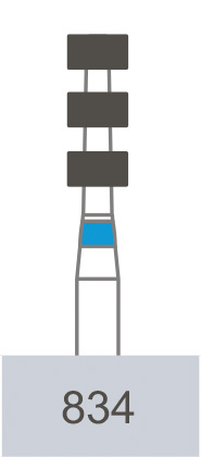 картинка Бор алмазный 834-016 M, маркер глубины (5 шт.), Prima Dental Group 