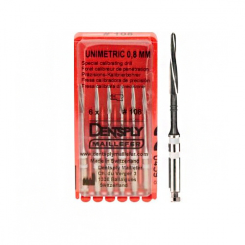 картинка Калибровочный дриль - Calibrating Unimetric Drill (6шт), Dentsply Sirona 