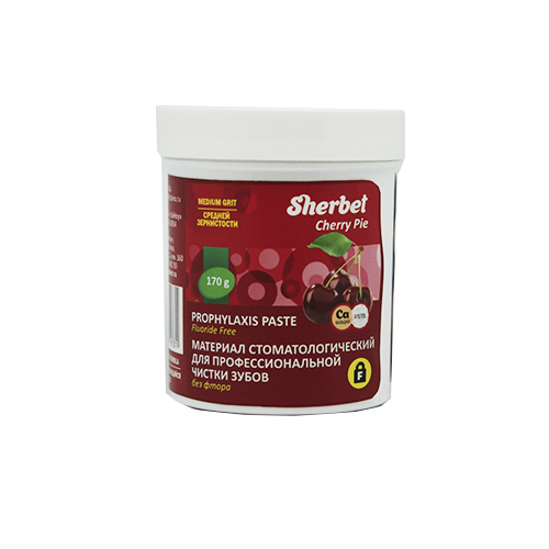 картинка Профилактическая паста Sherbet Prophylaxis Paste, без фтора и красителя, Medium, 58-10043, Sherbet (170г) 