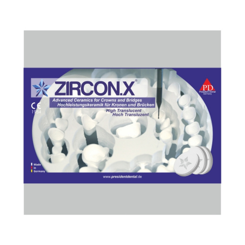 картинка Блоки из диоксида циркония Циркон.ИКС - Zircon.X, President Dental 