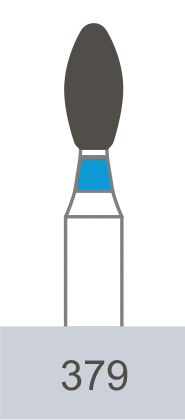 картинка Бор алмазный 379-016, пламевидный (5 шт.), Prima Dental Group 